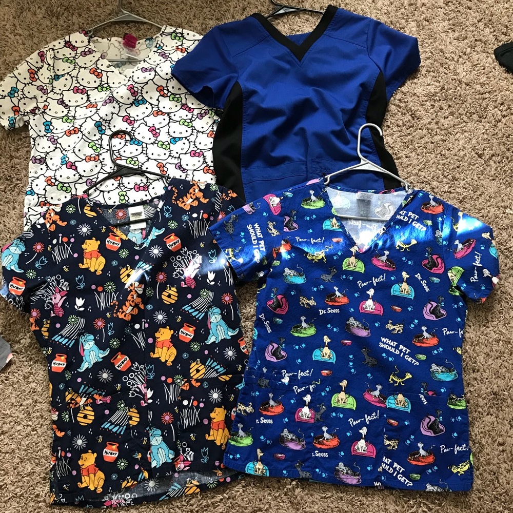 NWOT nursing scrub tops